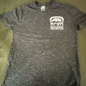 Ecko Unlimited Men's Dark Gray Patterned Tee